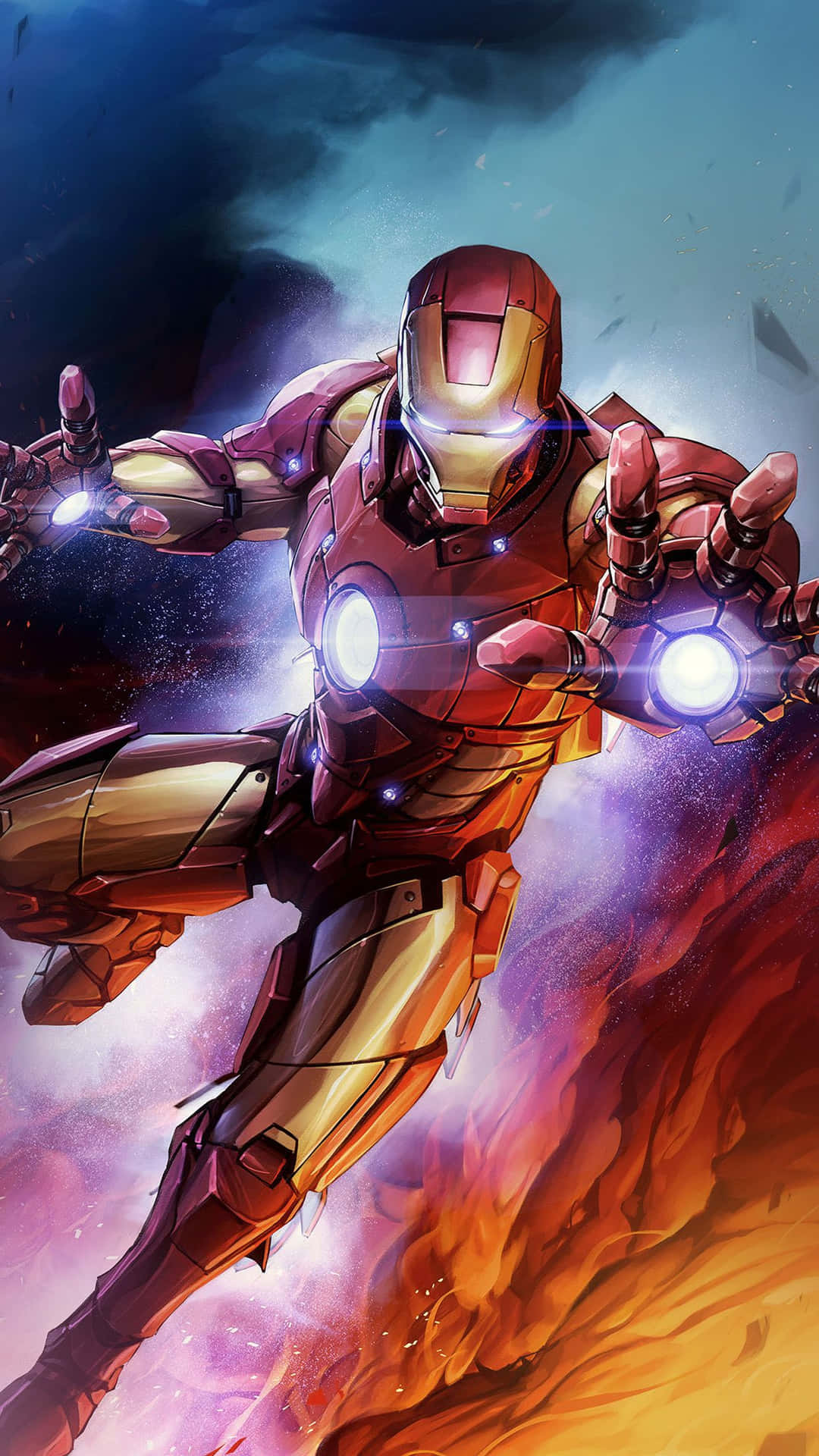 L'iphonex Iron Man: Prova Il Potere Di Starktech Nel Palmo Della Tua Mano. Sfondo