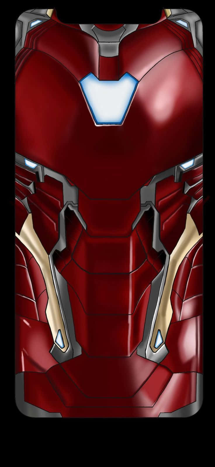 Pinturadigital De Iron Man Para Iphone X. Fondo de pantalla