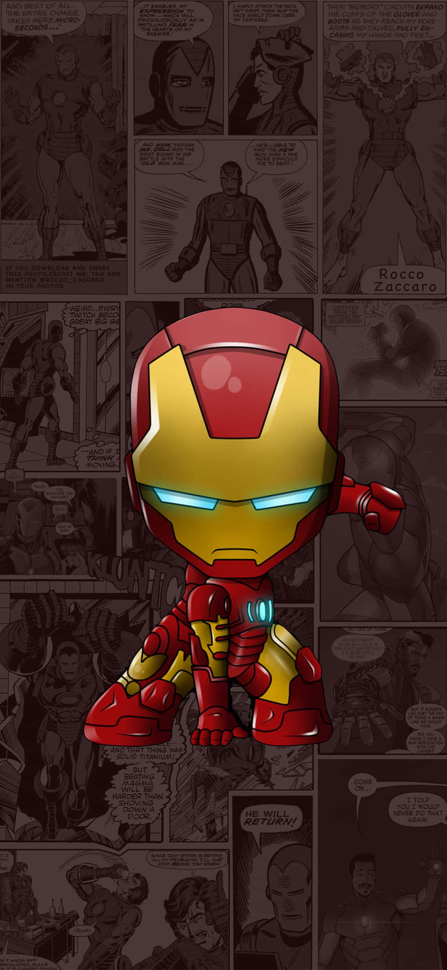 Mini Iron Man For IPhone X Wallpaper