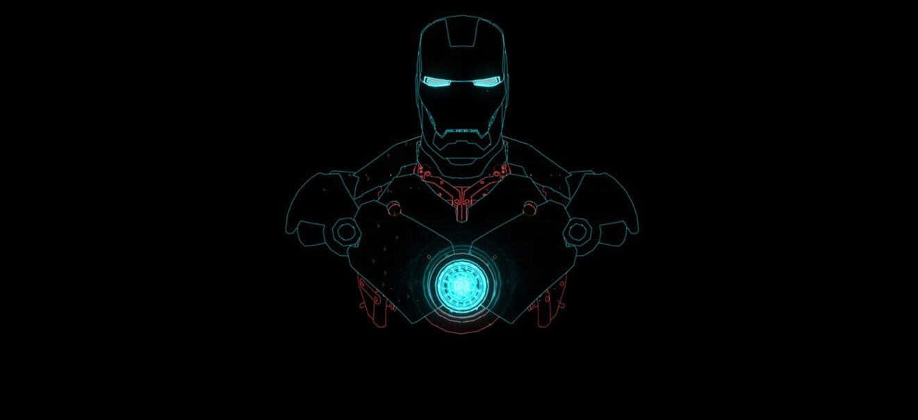 Desbloqueatu Superhéroe Interior Con El Escritorio Iron Man Jarvis. Fondo de pantalla