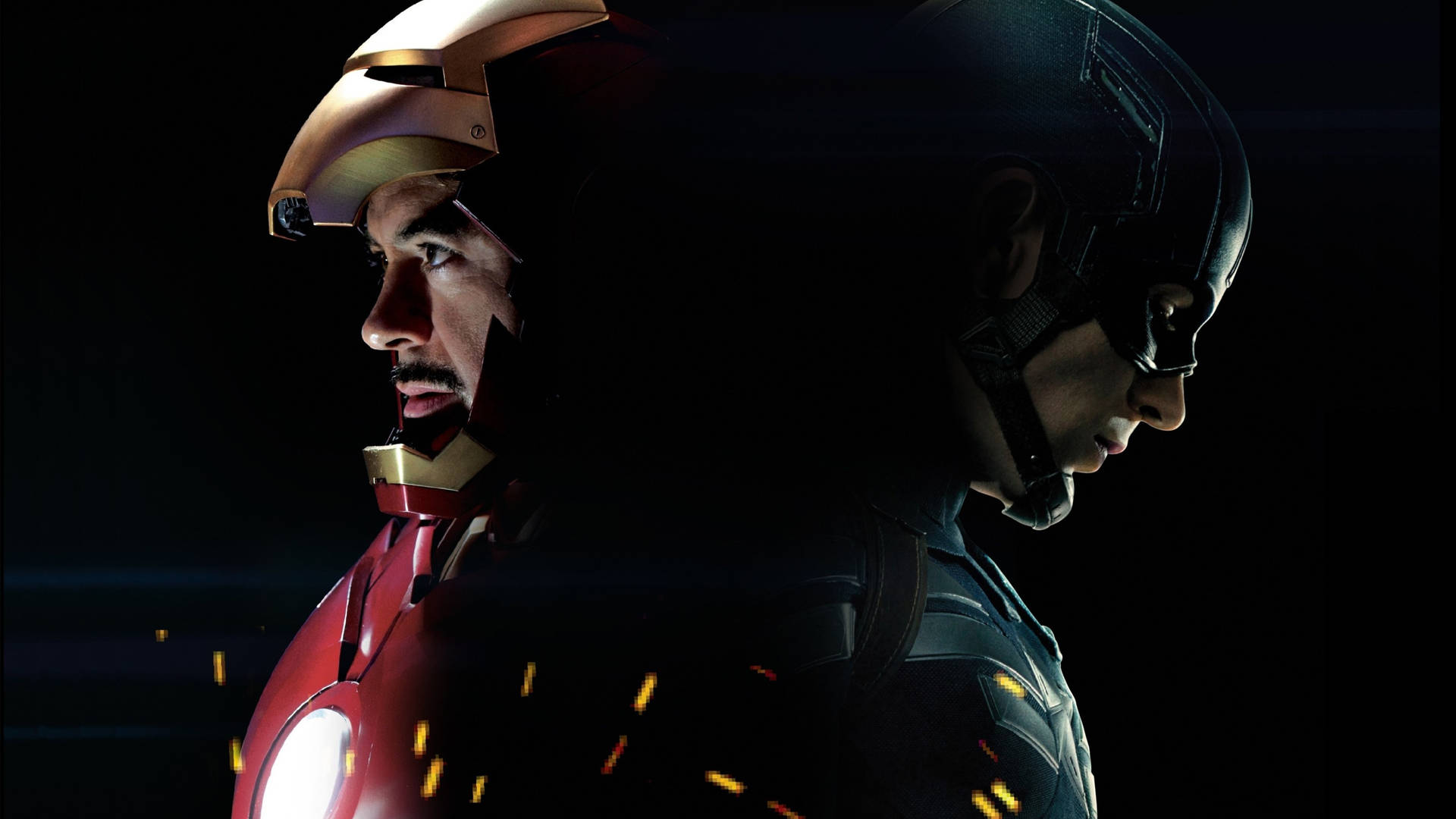 Iron Man Juxtaposition With Captain America Civil War Wallpaper