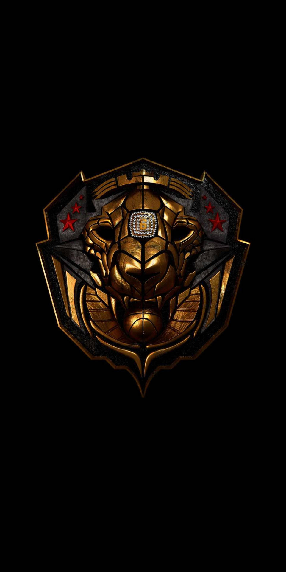 Iron Man Logo Golden Lion Wallpaper