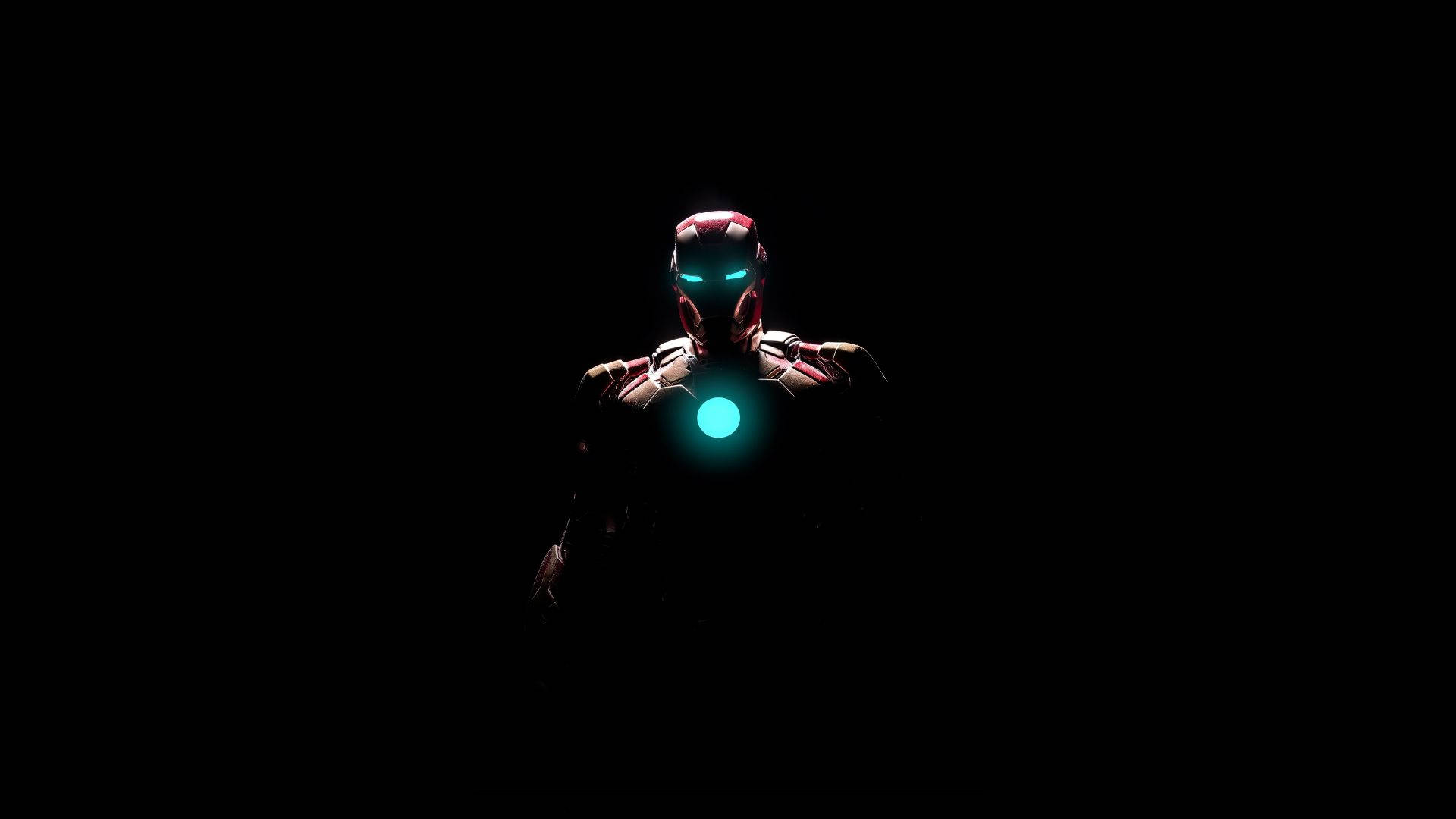 Iron Man Logo In The Dark Wallpaper