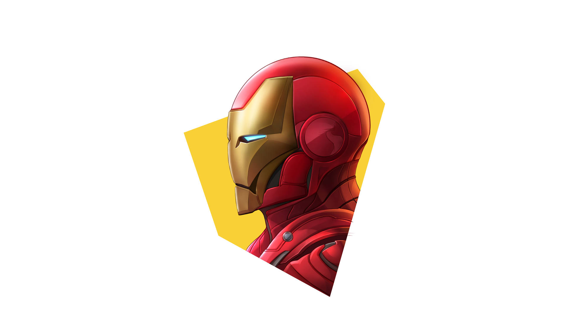 Logotipodo Homem De Ferro De Cabeça Vermelha. Papel de Parede