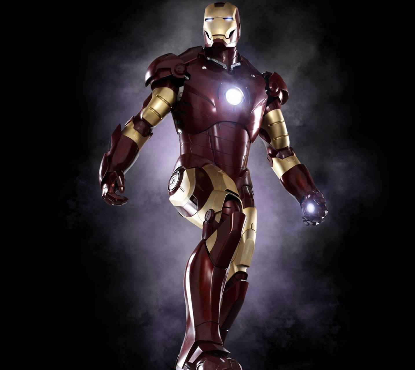 Dettaär Iron Man Mark 3, Där Tony Stark Fulländade Sin Hjälteform, Som En Dator- Eller Mobilbakgrund. Wallpaper