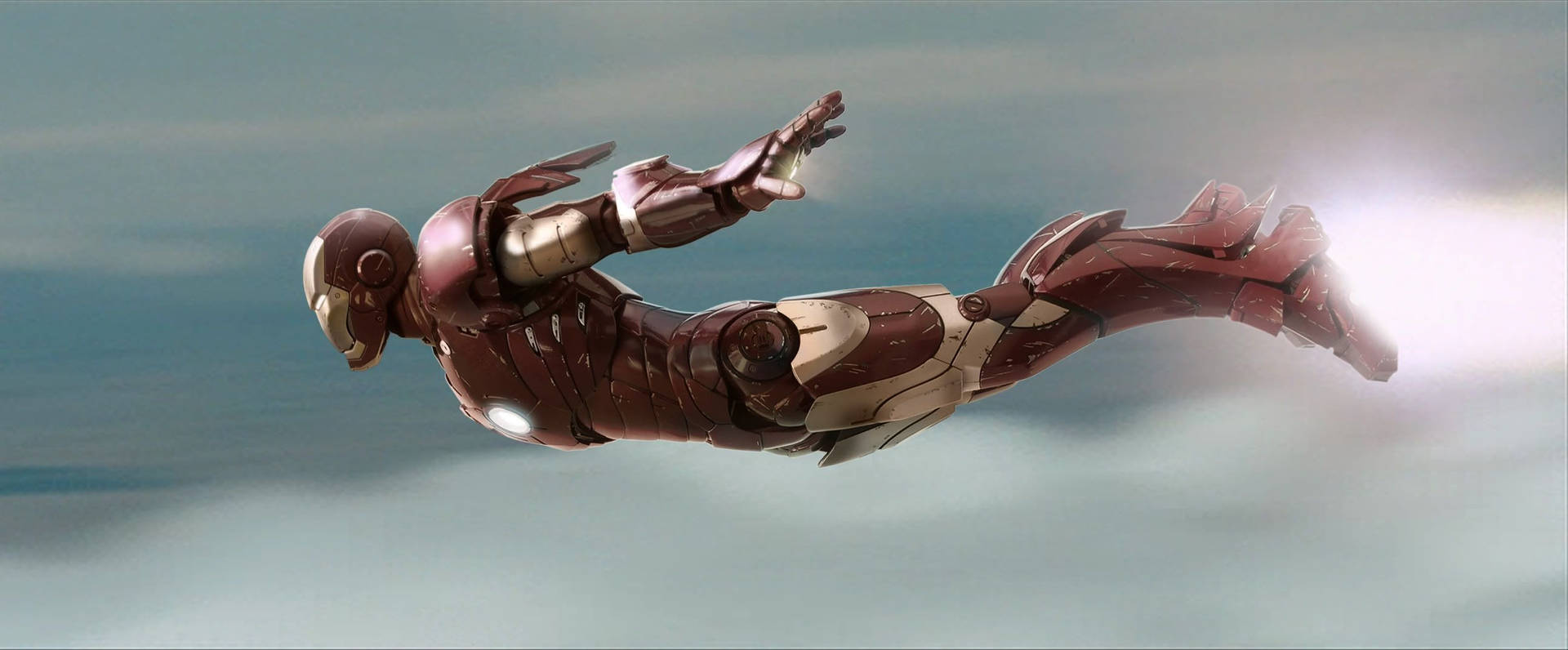 Flying Iron Man Mark 3 Wallpaper