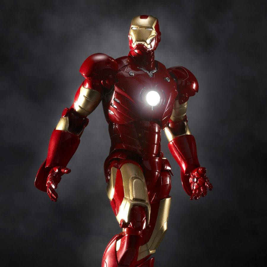 Brilliant Red Costume Of Iron Man Mark 3 Wallpaper