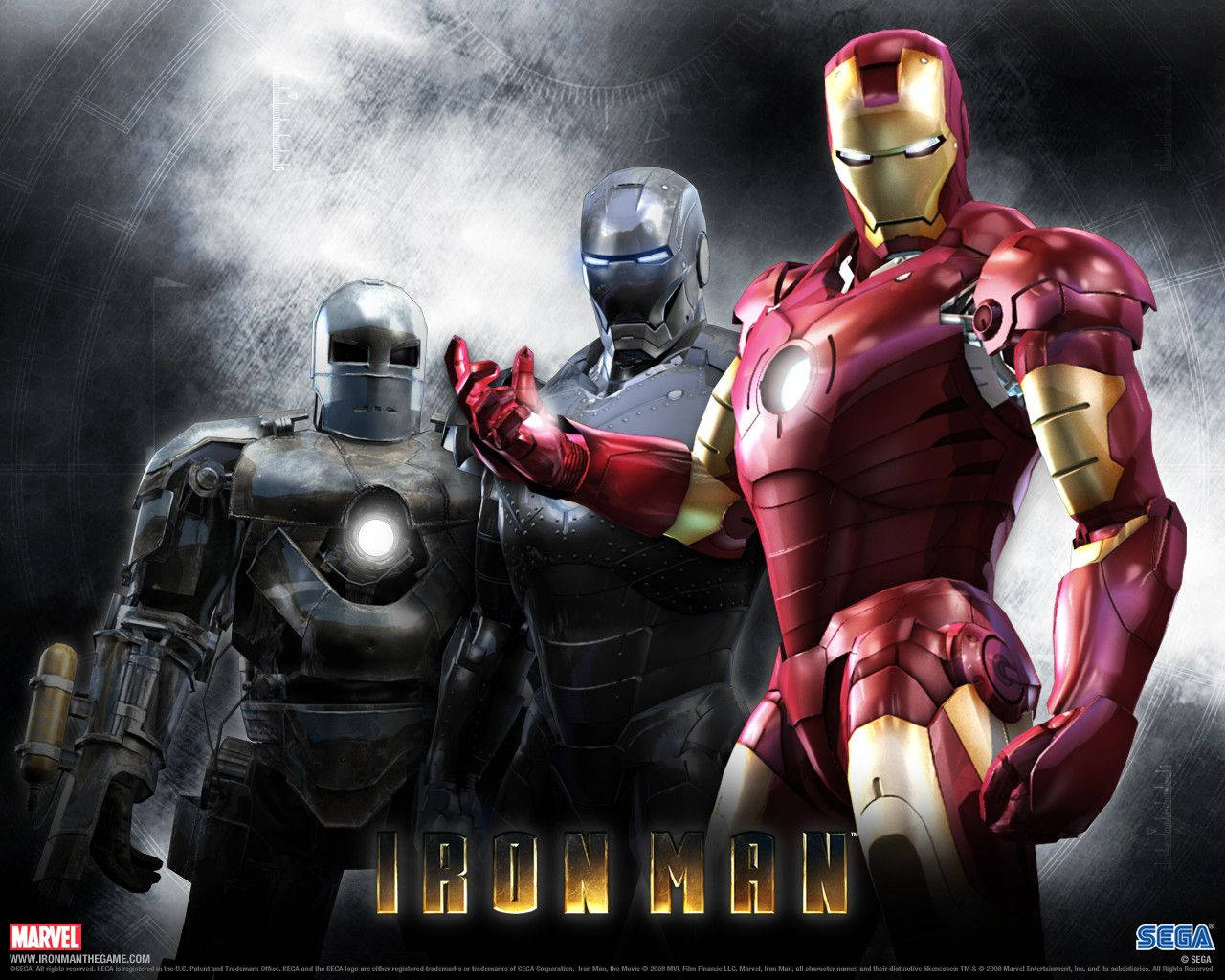 Iron Man Mark 3: Kraftfuld og manøvredygtig dragt tapet Wallpaper