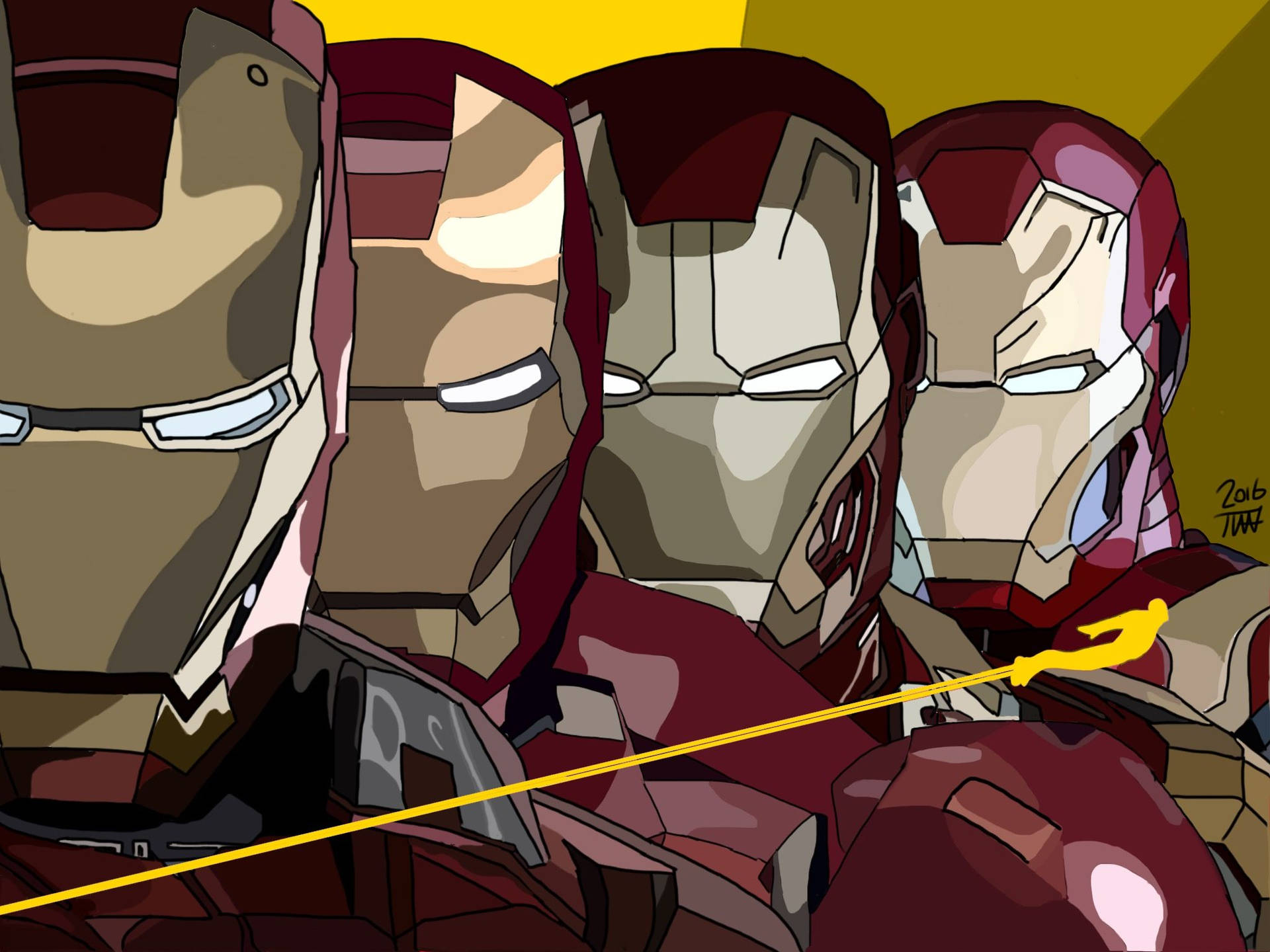 Iron Man Mark 3 in all its glory Wallpaper