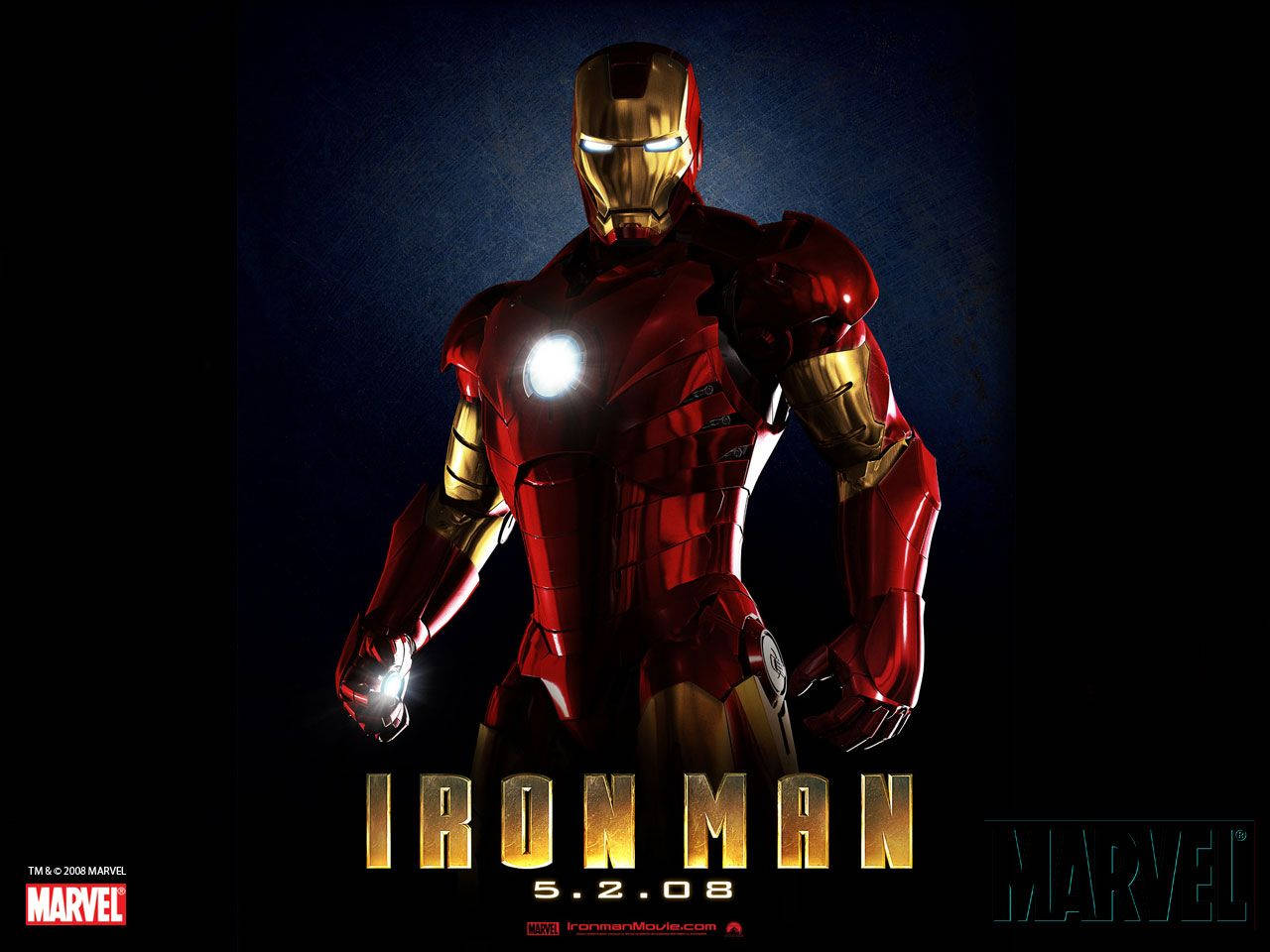 Tony Stark unleashing the power of Iron Man Mark 3 Wallpaper