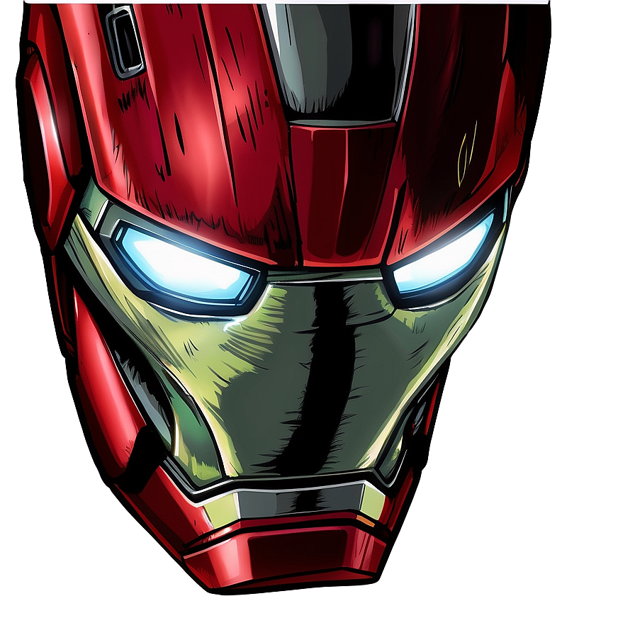 Download Iron Man Mask Drawing Png Dht | Wallpapers.com