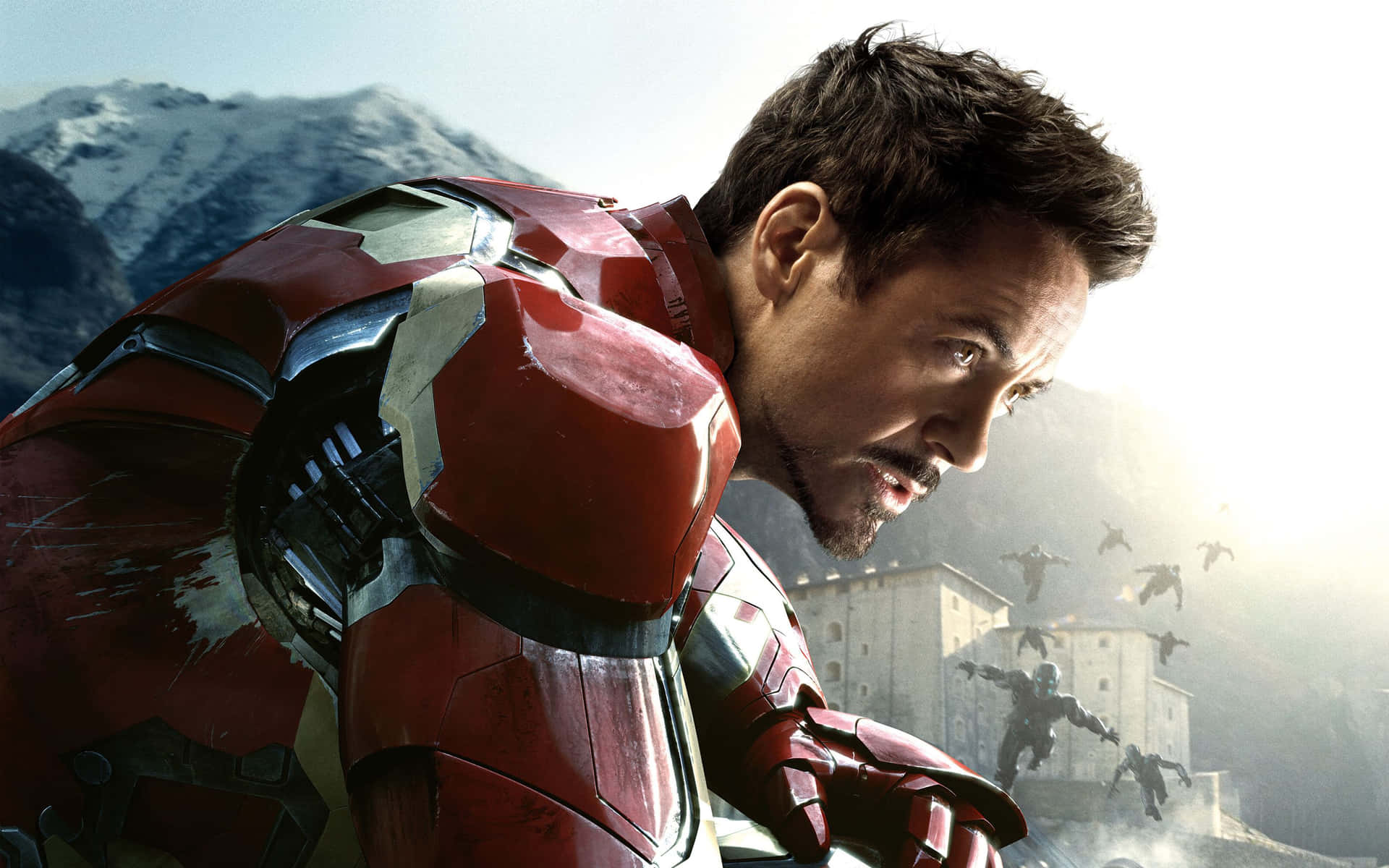 Iron Man in Action Wallpaper