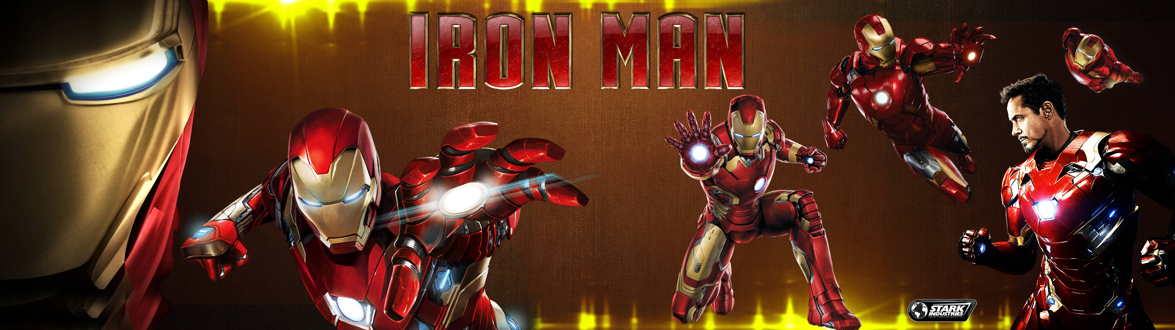 Iron Man Office Desktop Background Wallpaper