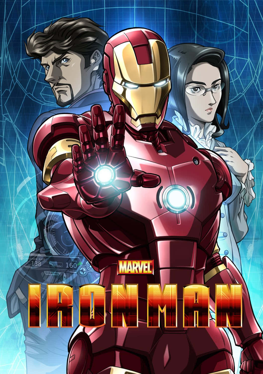 Iron Man Anime æstetisk Plakat billede