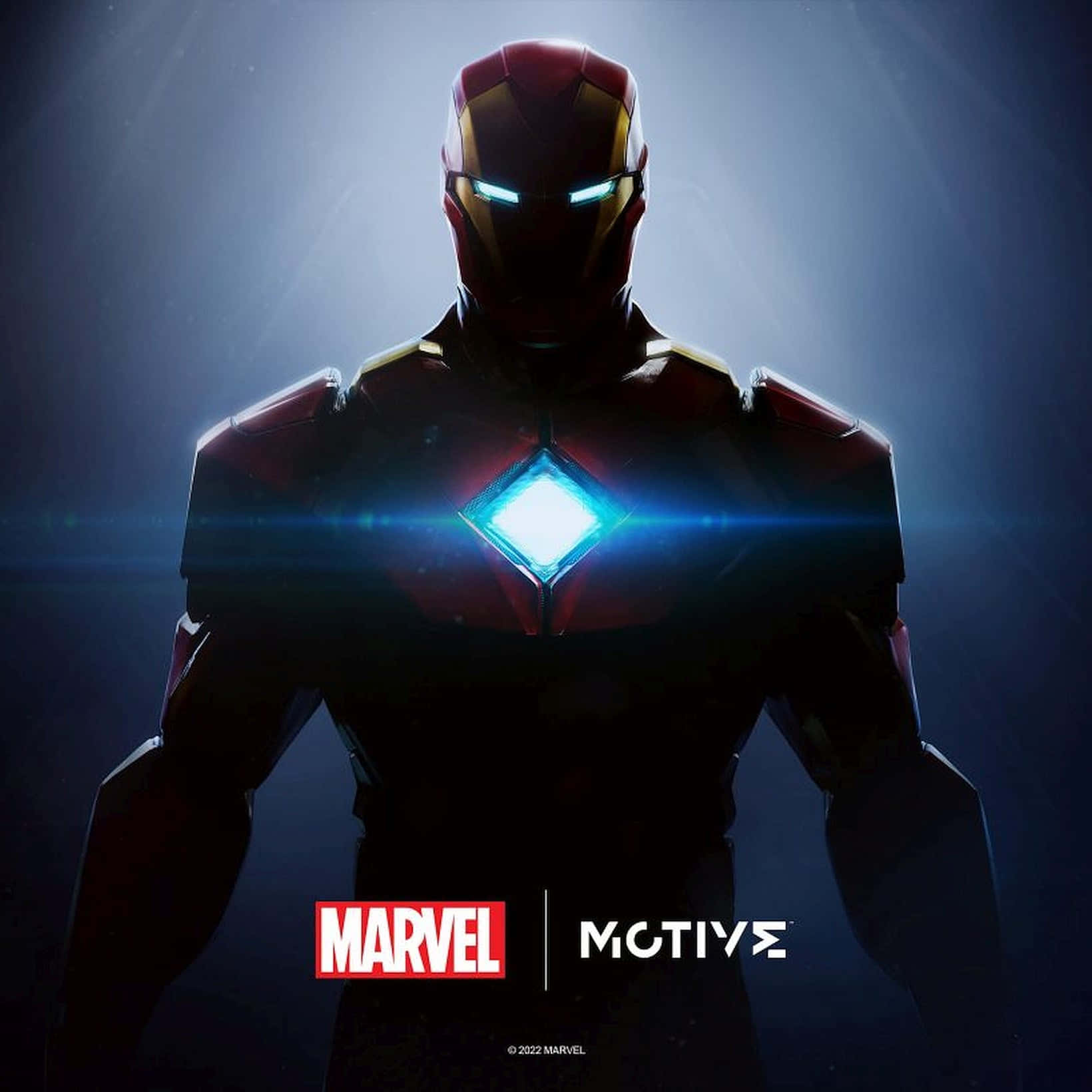 Immaginedell'arco Reactor Luminoso Di Iron Man Nell'oscurità.