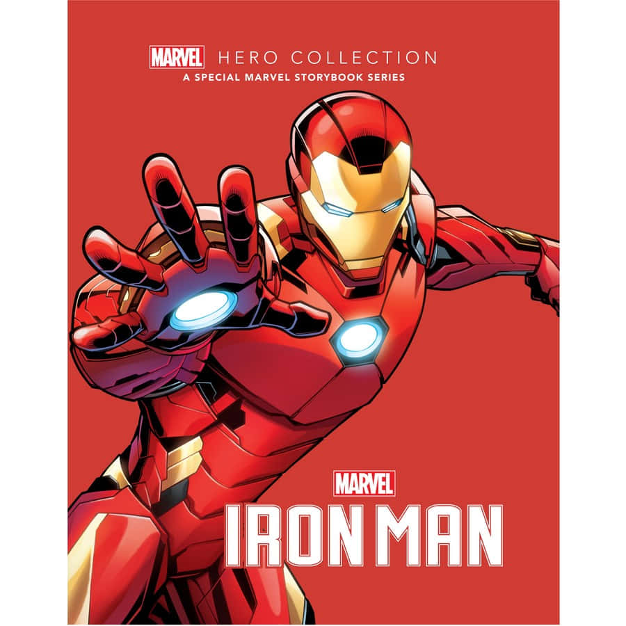 Iron Man Red Aesthetic Storybook Art Picture