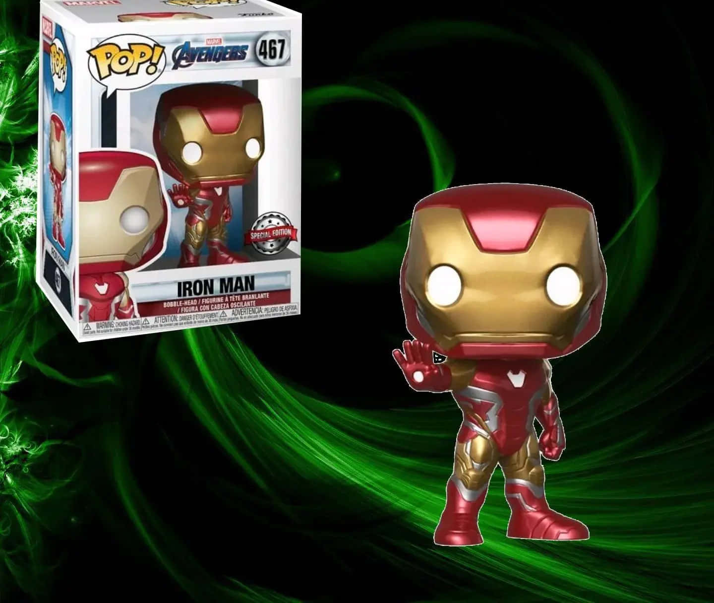 Collectible Iron Man Pop Figures Wallpaper