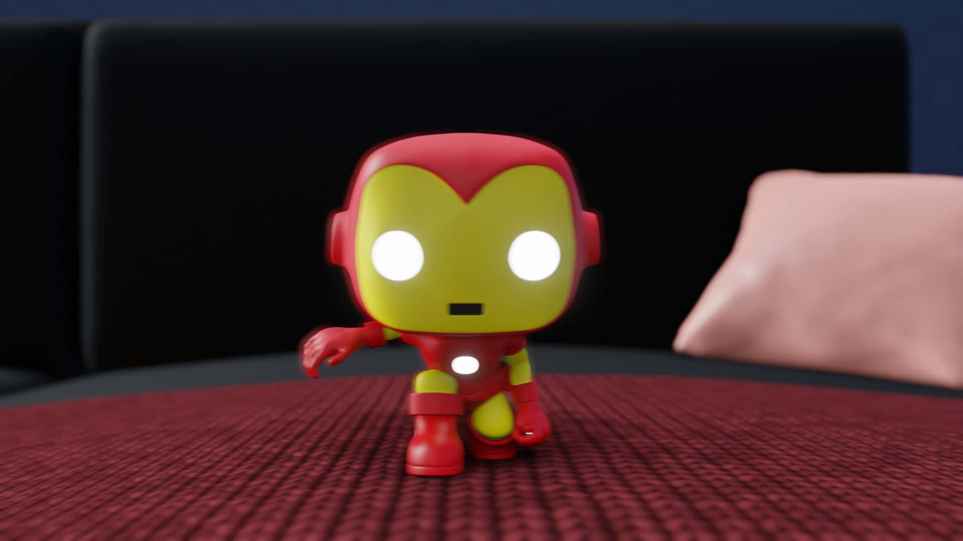 Bring Home Your Favorite Comics Superhero with Iron Man Pop Figures Wallpaper