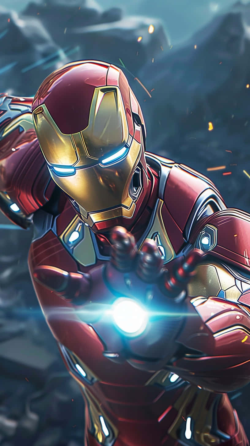 Download Iron Man Power Blast Action Wallpaper | Wallpapers.com