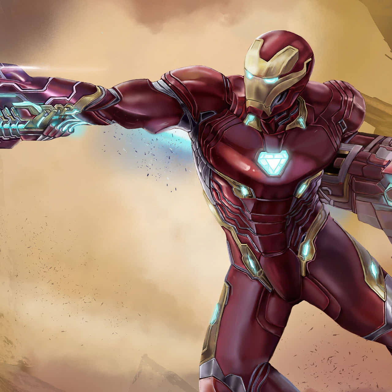 Iron Man Power Blast Wallpaper