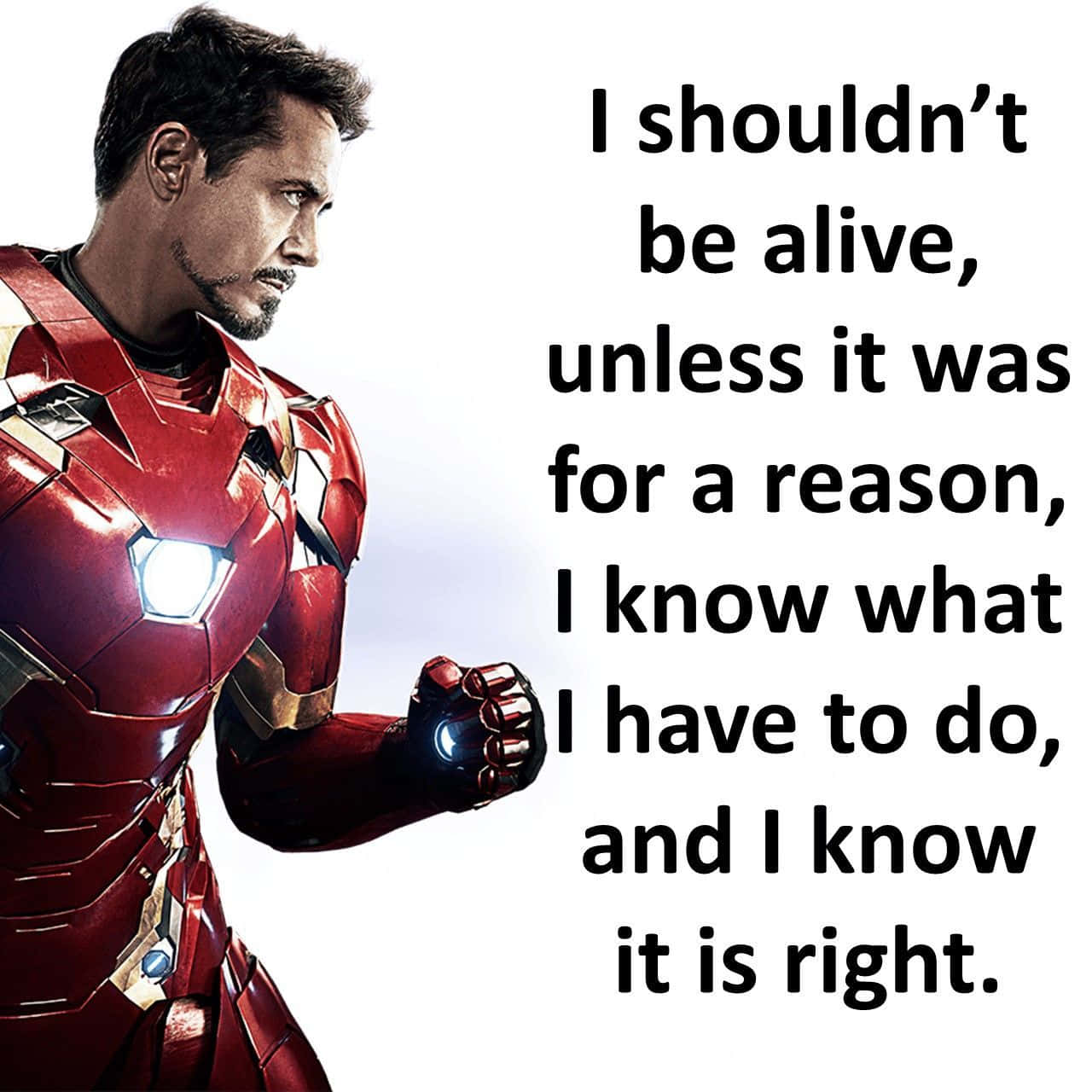 "It's not who I am underneath, but what I do that defines me." - Iron Man Wallpaper