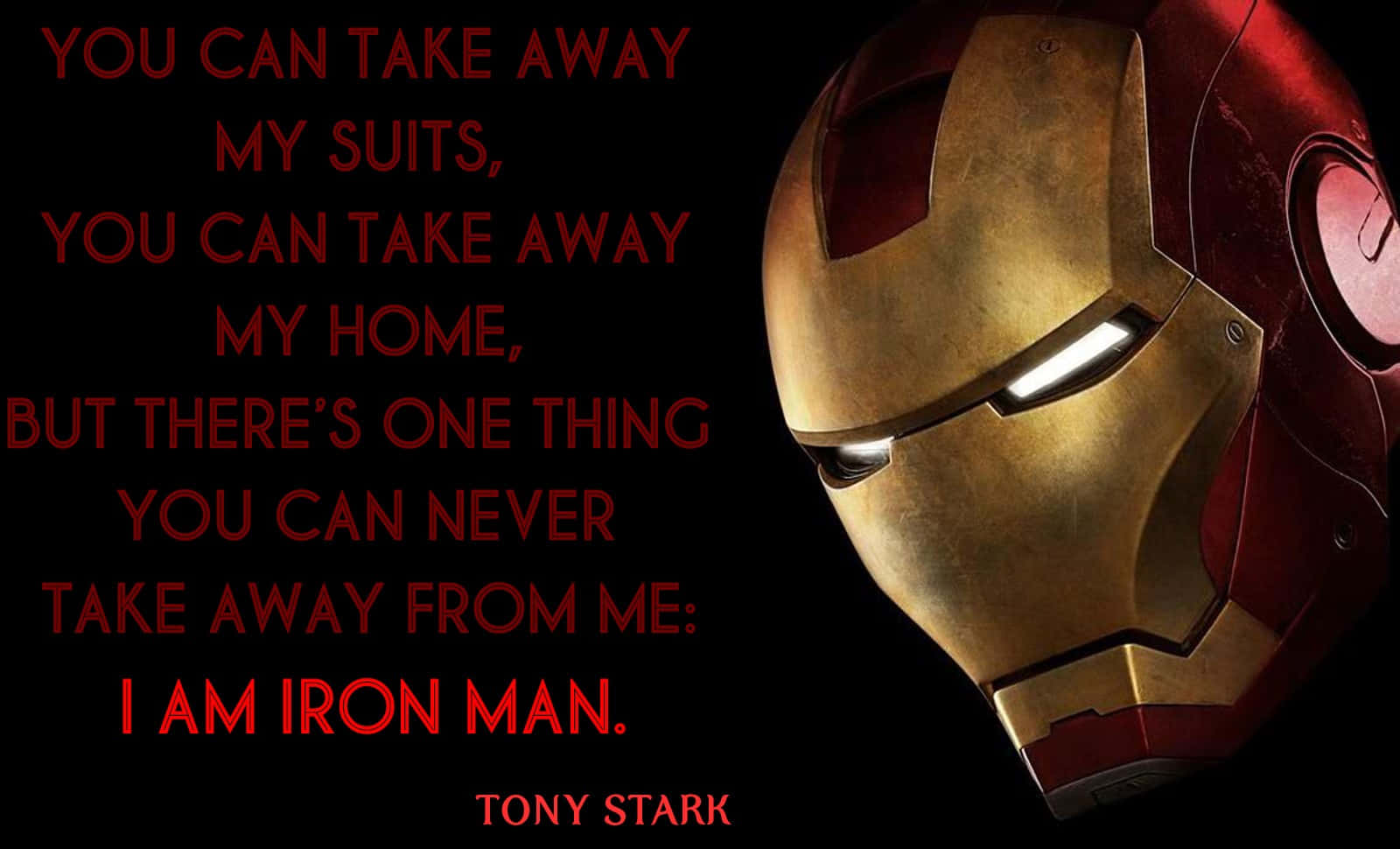 "To be a hero, one need not be fearless, but courageous." - Iron Man Wallpaper