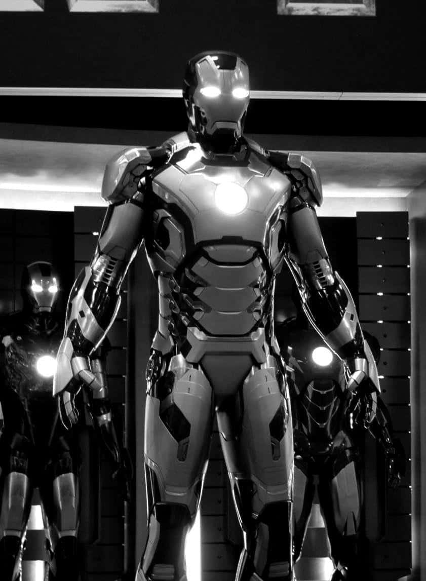 The Iron Man Suit - A High-Tech Wonder Wallpaper