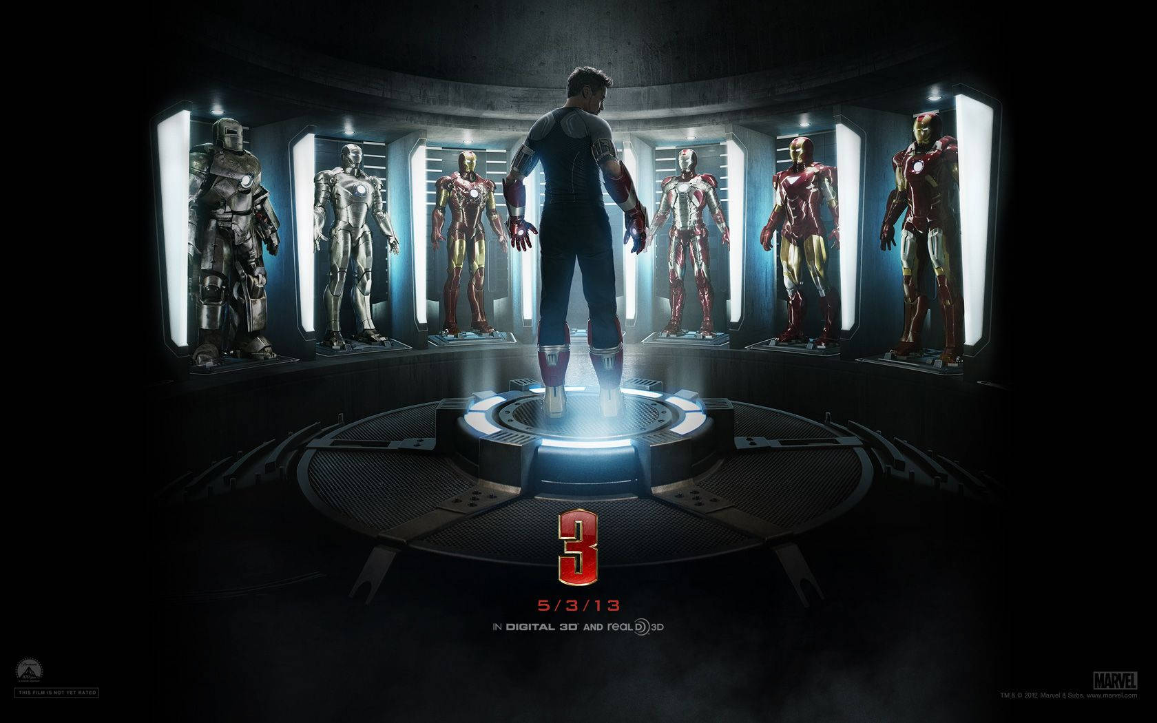 Iron Man Suit Collection Wallpaper