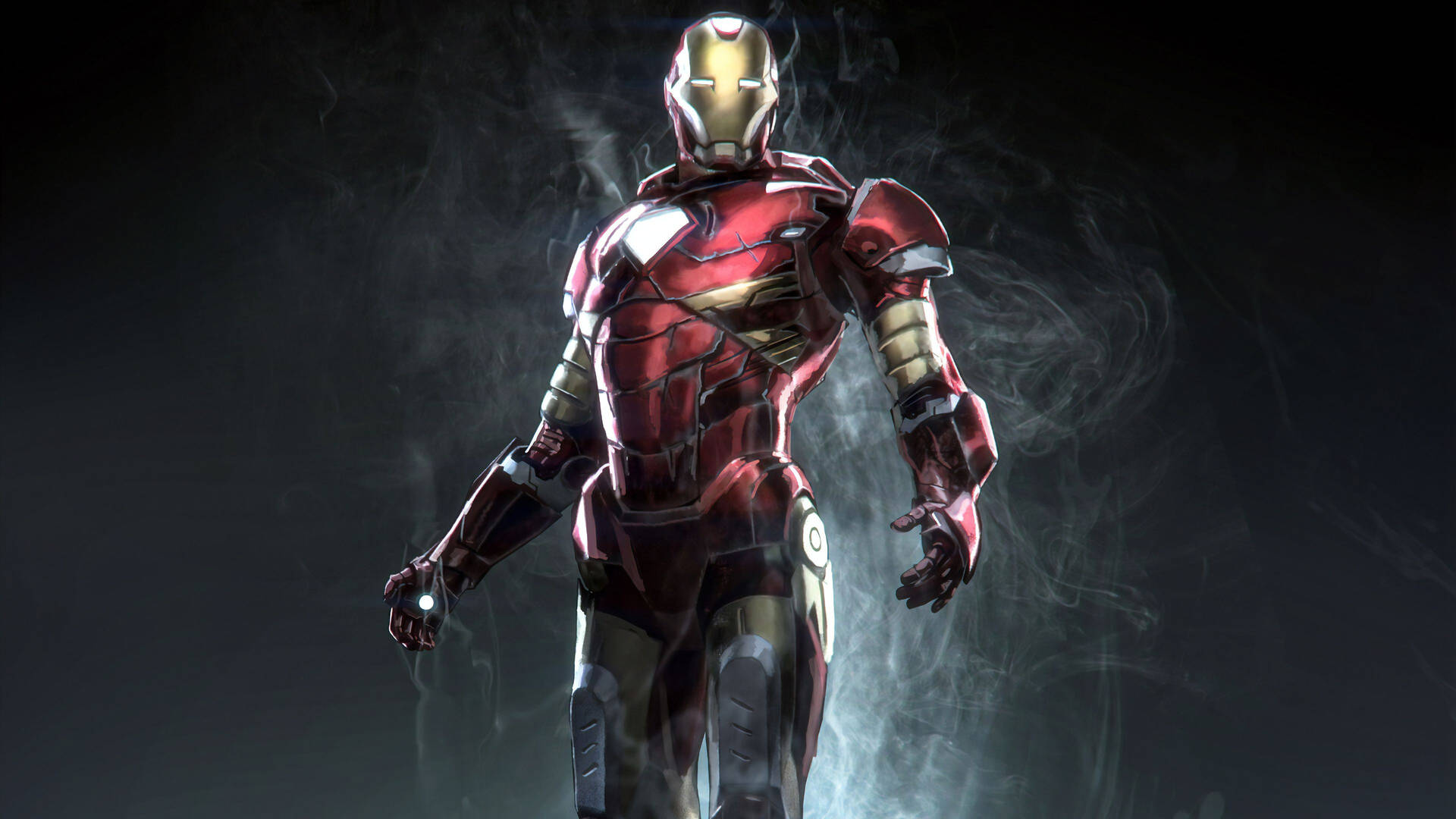 Iron Man Superhero Digital Art Wallpaper