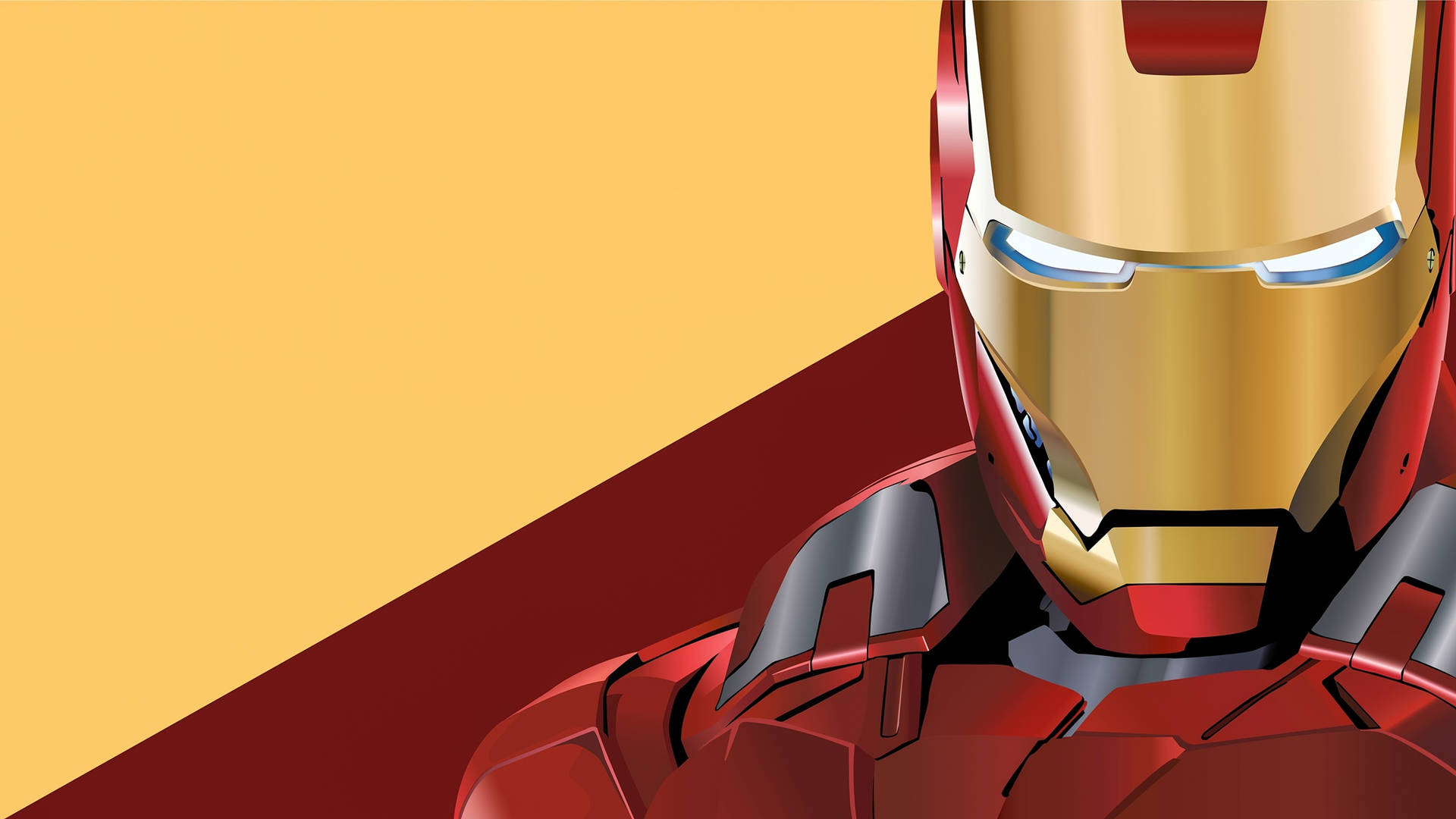 Ironman Superhjälte Digital Konstverk. Wallpaper