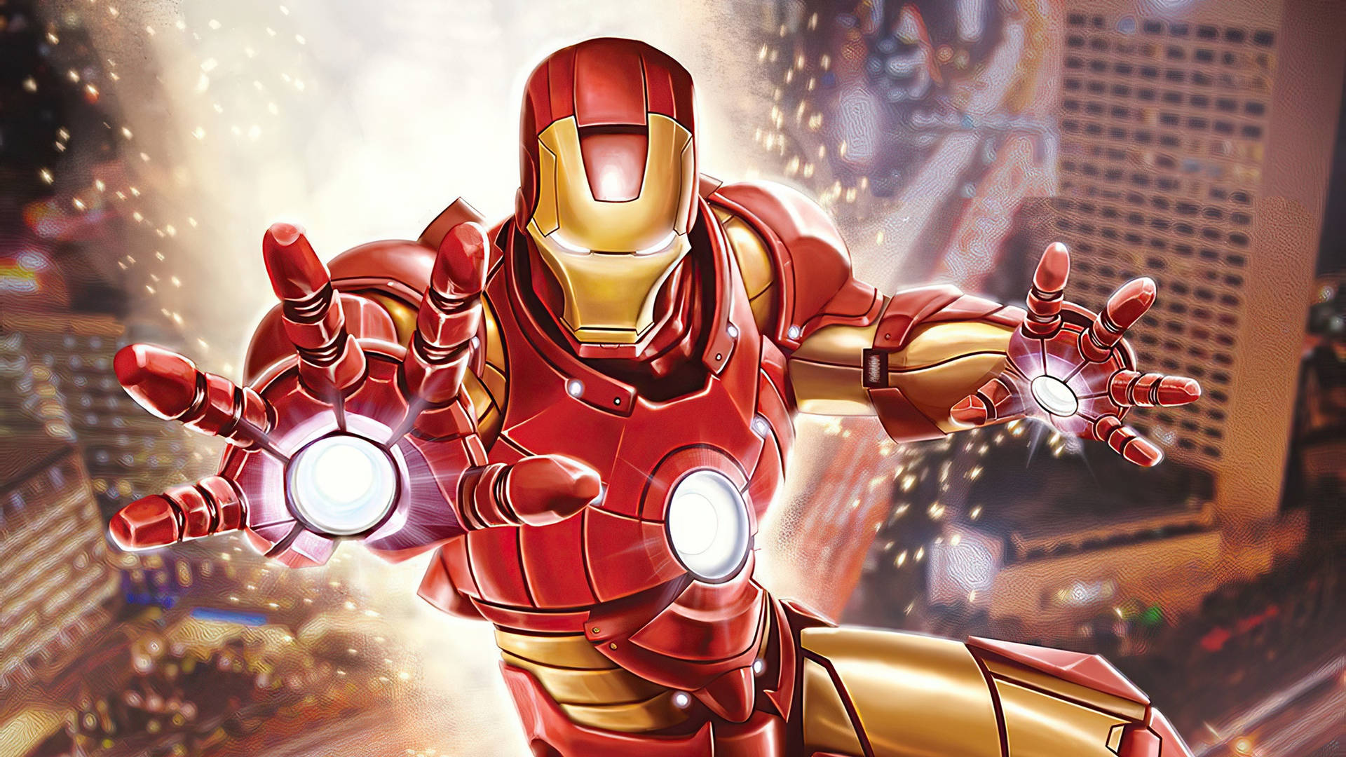 Iron Man Superhero Digital Fan Art Wallpaper