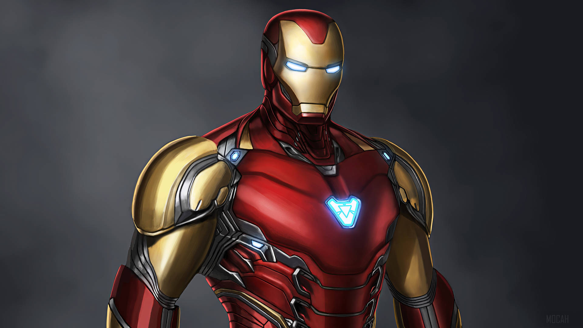 Iron Man Superhero Minecraft Skin Wallpaper