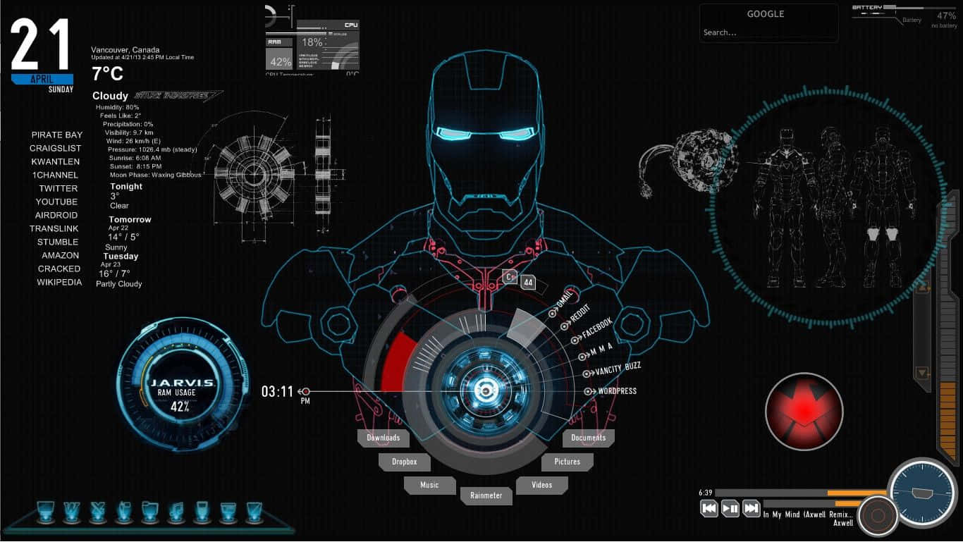 Unleash Your Inner Iron Man with Cutting Edge Technology Wallpaper