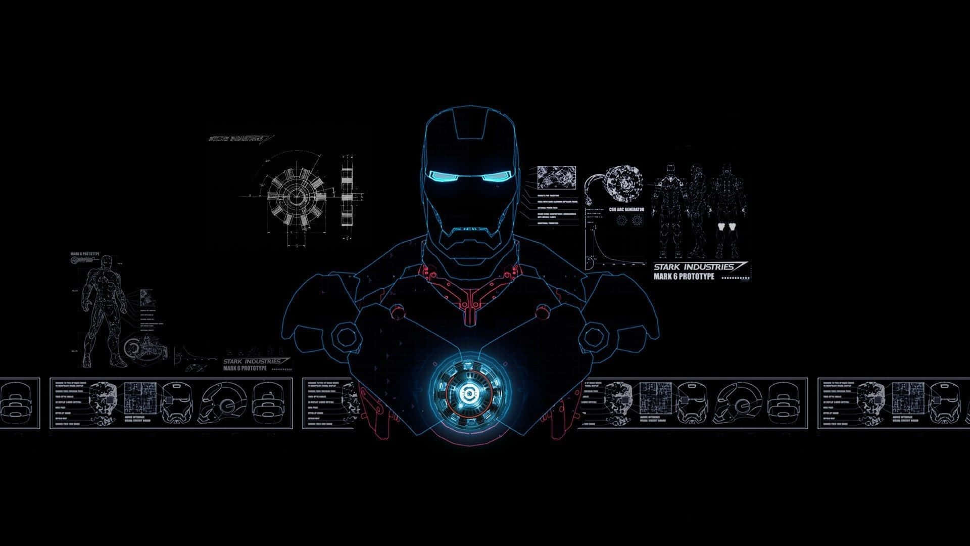 The Powerful Iron Man Technology Wallpaper
