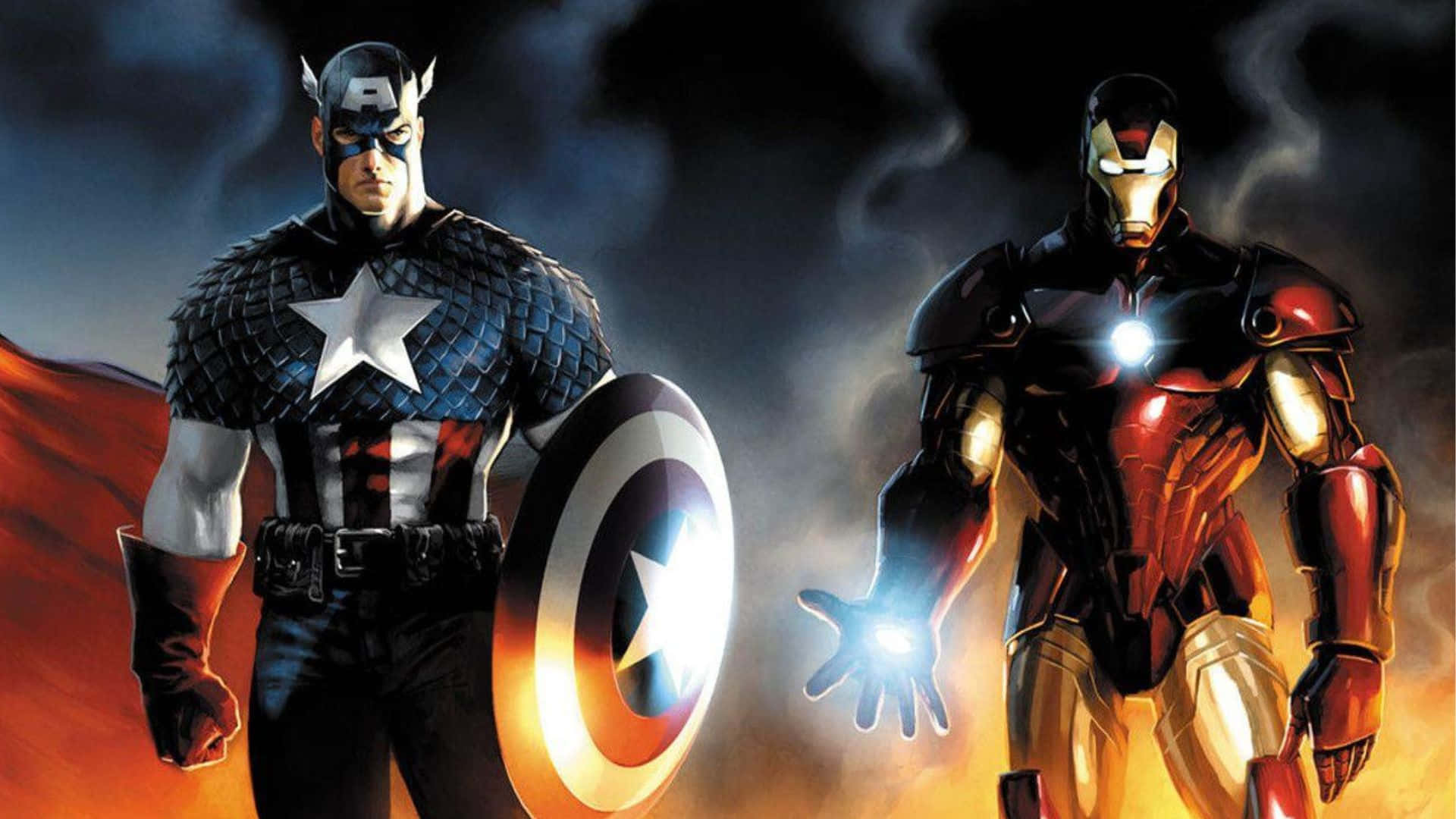 Iron Man vs Captain America Wallpaper