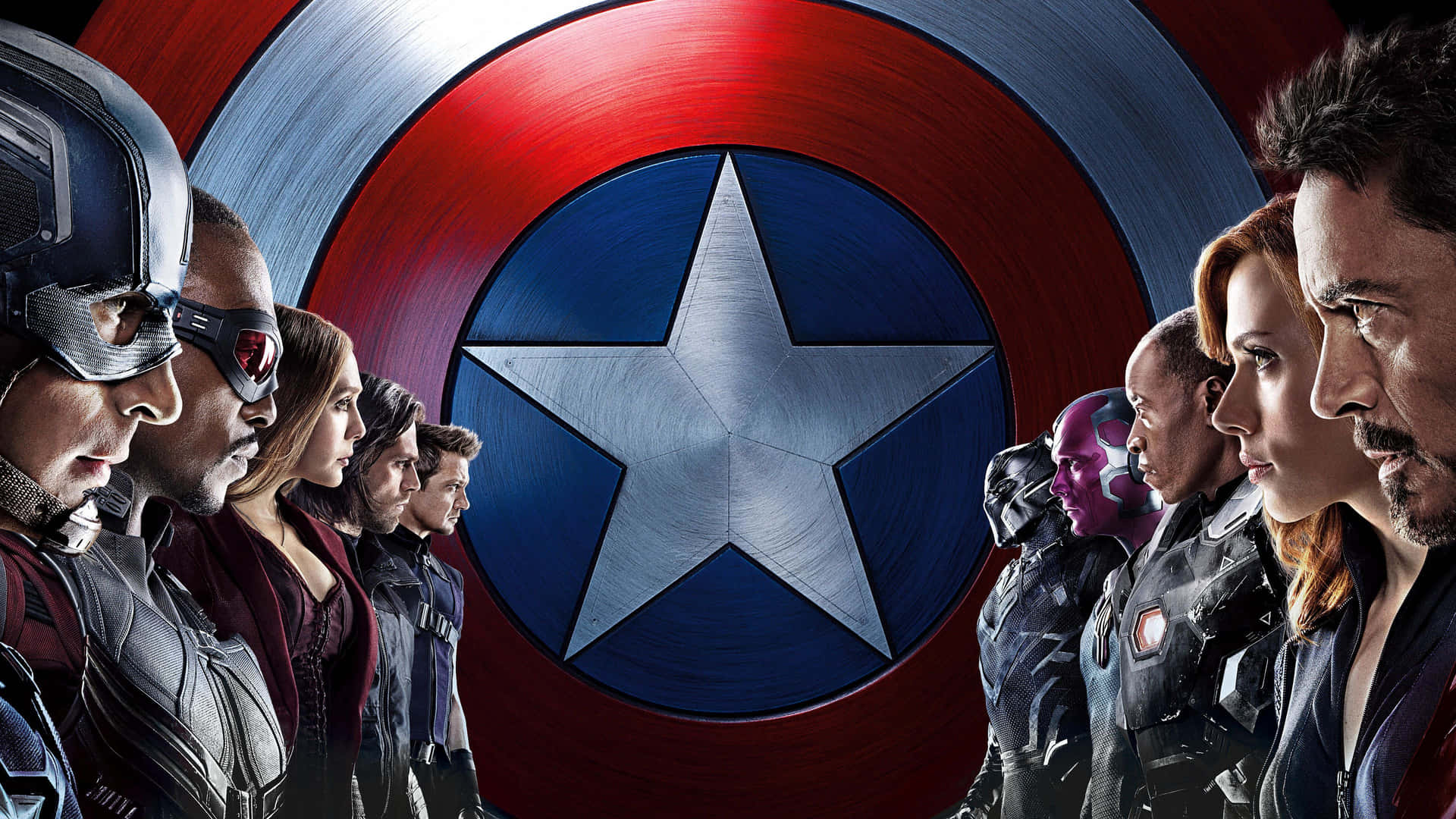 Battle of Legends - Iron Man vs Captain America Wallpaper
