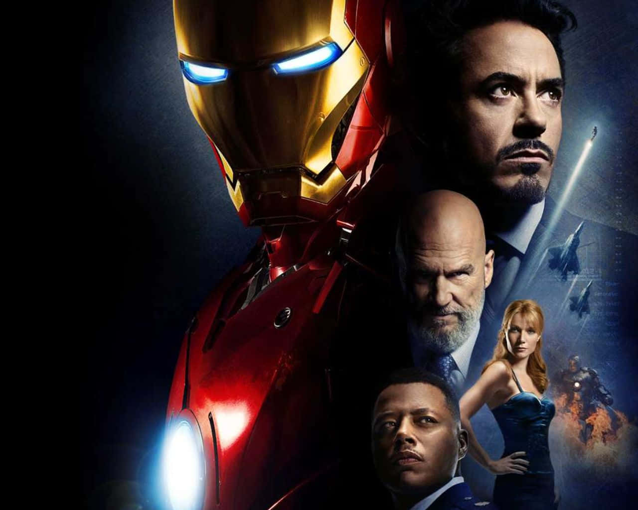 Iron Man vs Iron Monger: Two Giant Armored Rivals Wallpaper