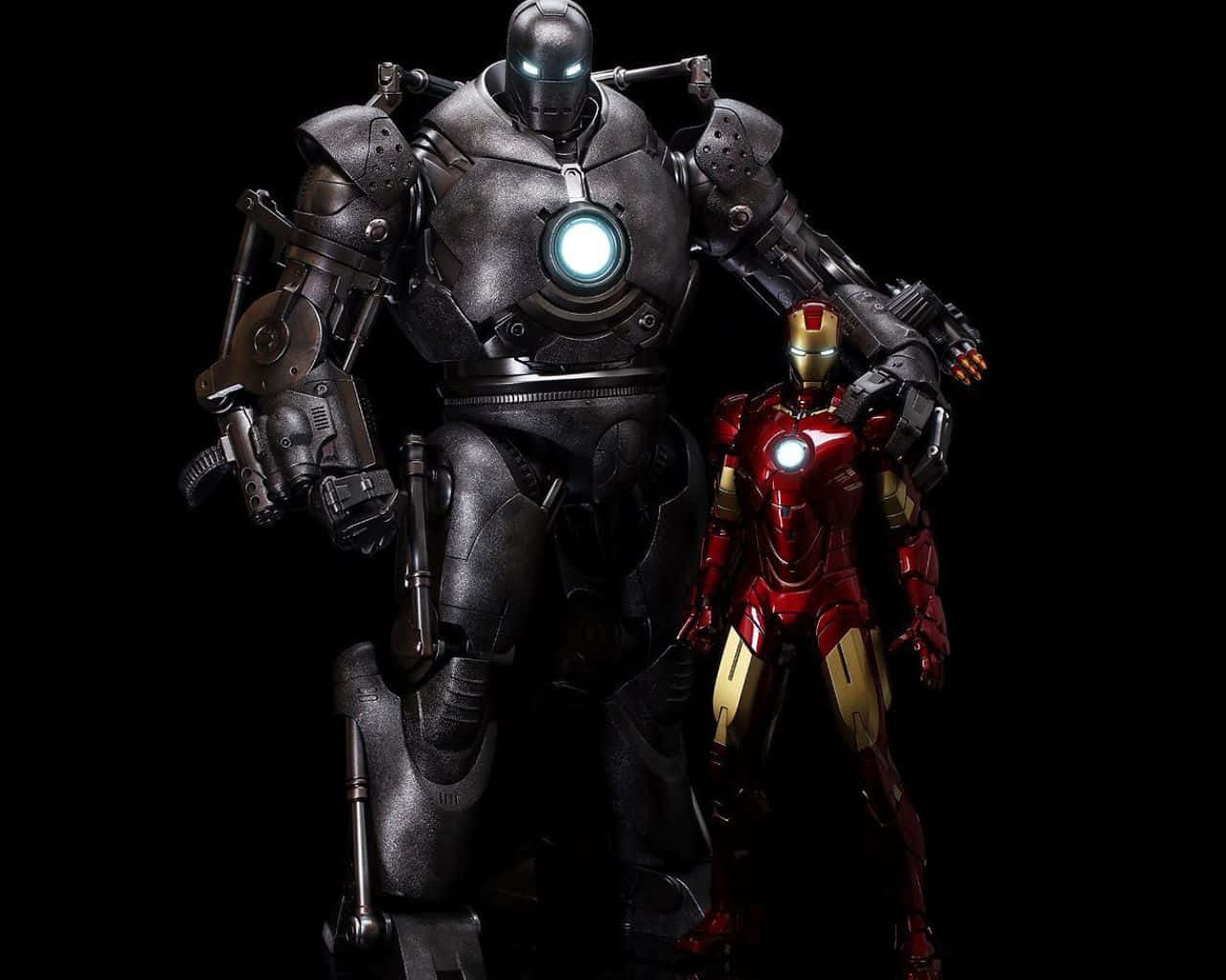 Iron Man battles Iron Monger Wallpaper