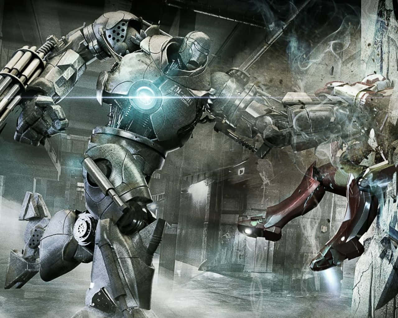 Iron Man and Iron Monger enter epic faceoff Wallpaper