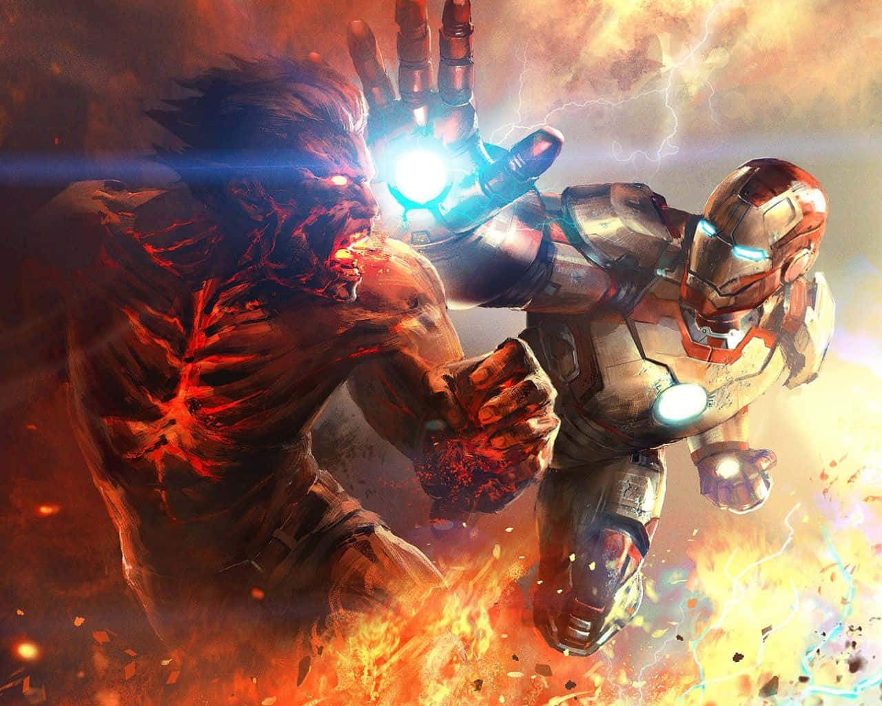 Iron Man Dueling Killian Wallpaper