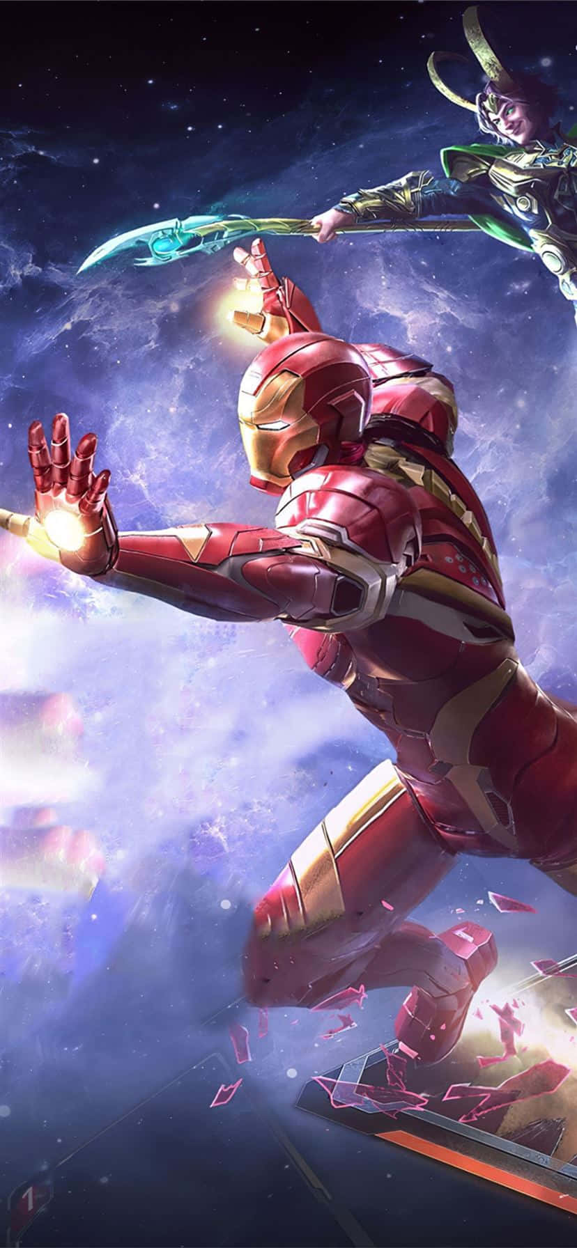 Iron_ Man_vs_ Loki_ Space_ Battle Wallpaper