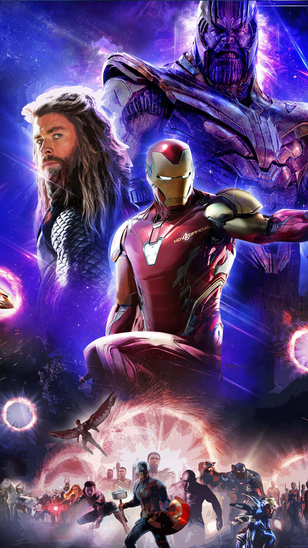 The epic battle of Iron Man vs Thor Wallpaper