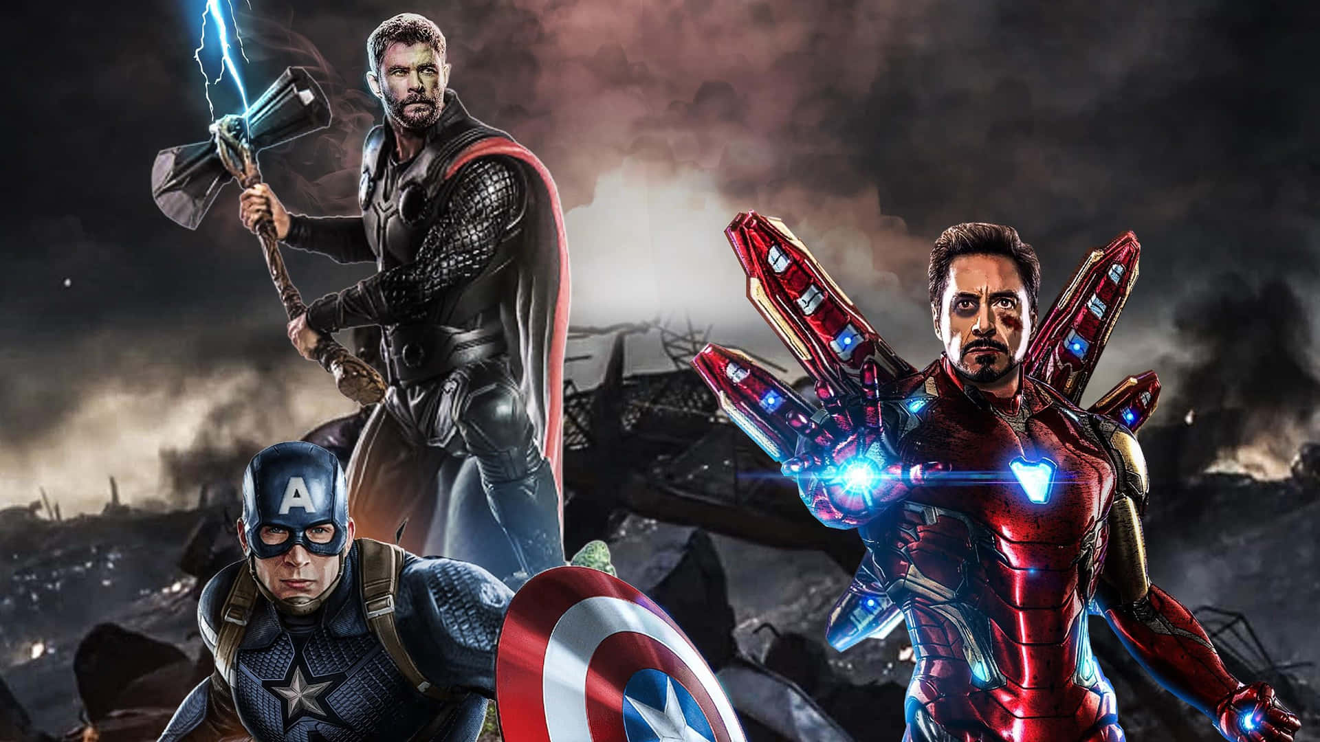 Epic Battle - Iron Man against Thor Wallpaper