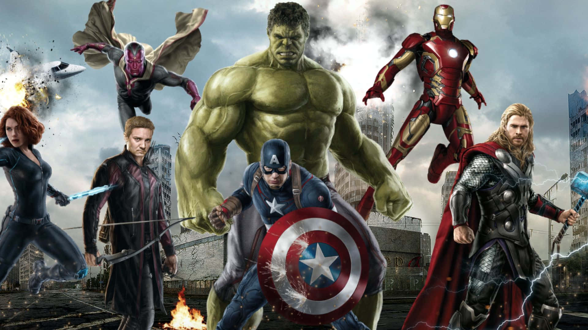 The Iron Man Vs Ultron Ultimate Showdown" Wallpaper
