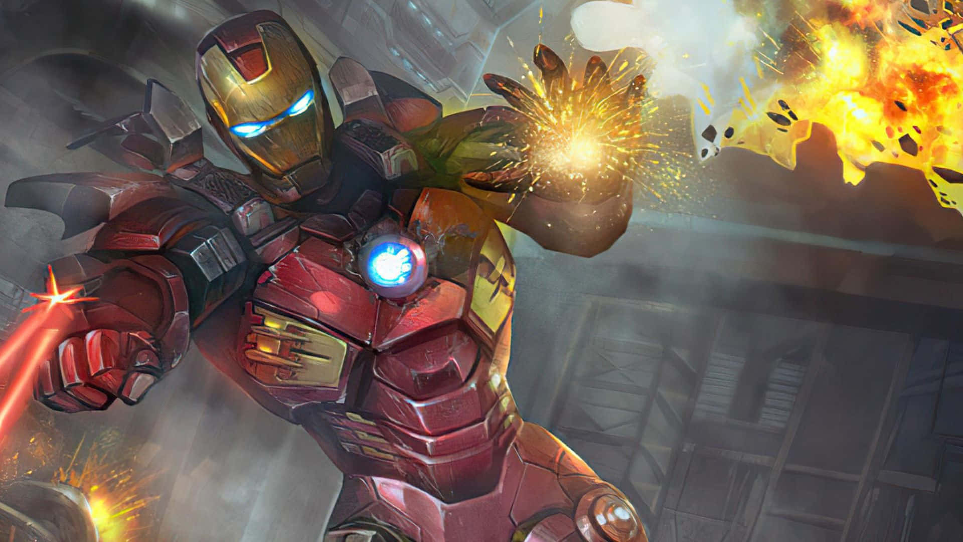 Iron Man Suit Weapons, Ready For Action Wallpaper