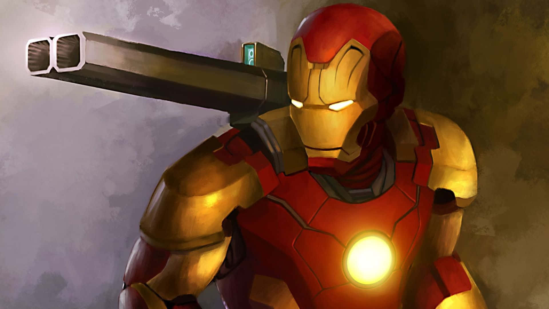 Iron Man and his Powerful Extensive Arsenal Wallpaper