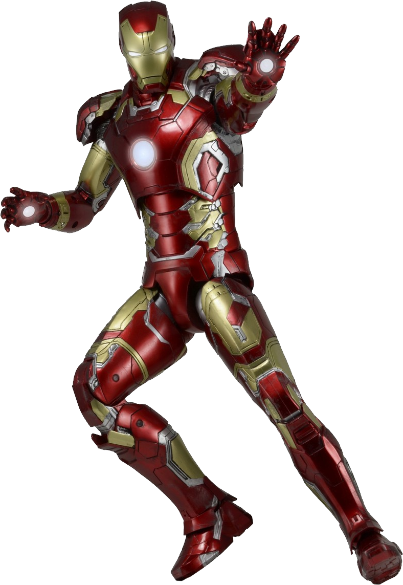 Iron Manin Action Pose PNG