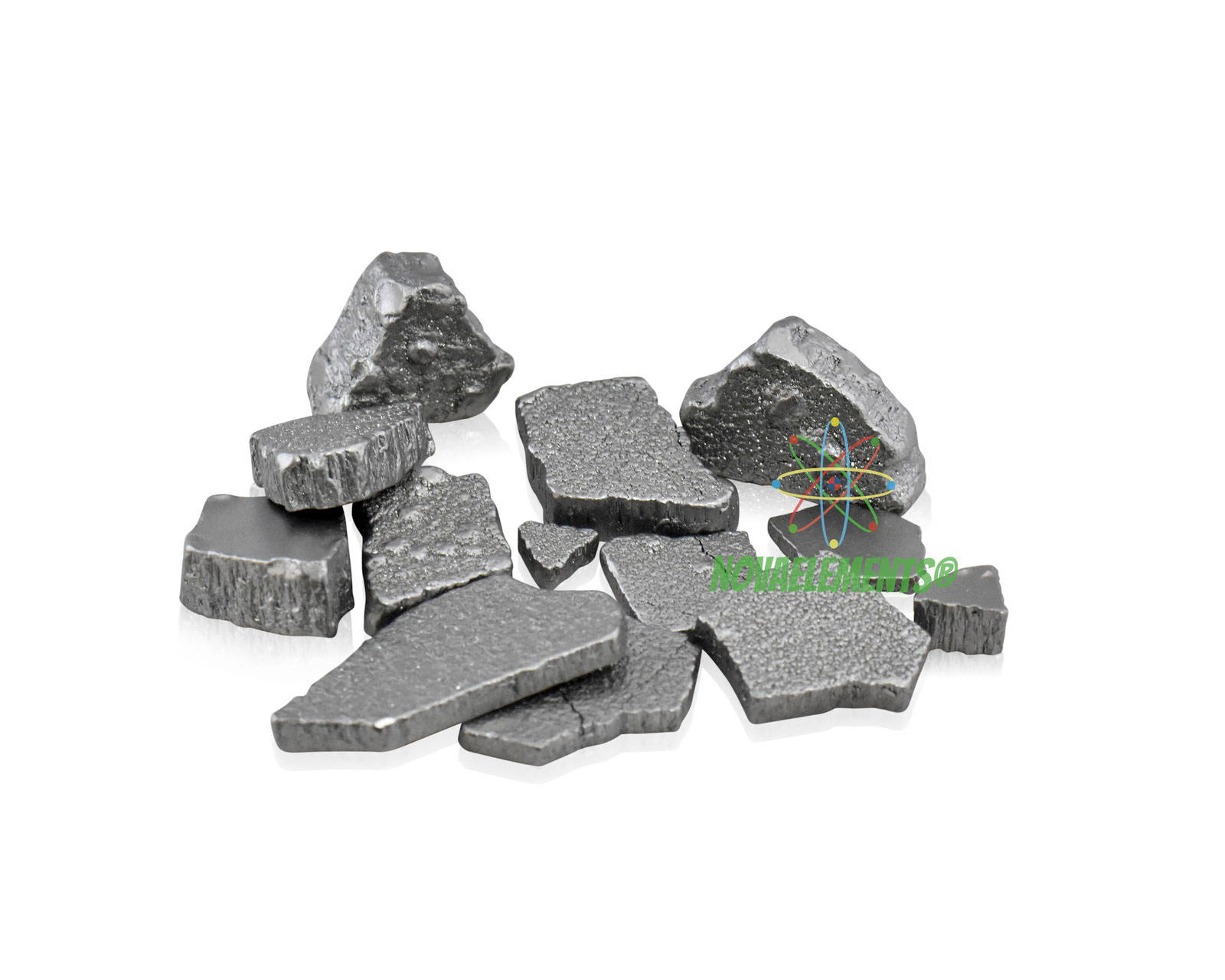 Iron Metal Samples On White Background Picture