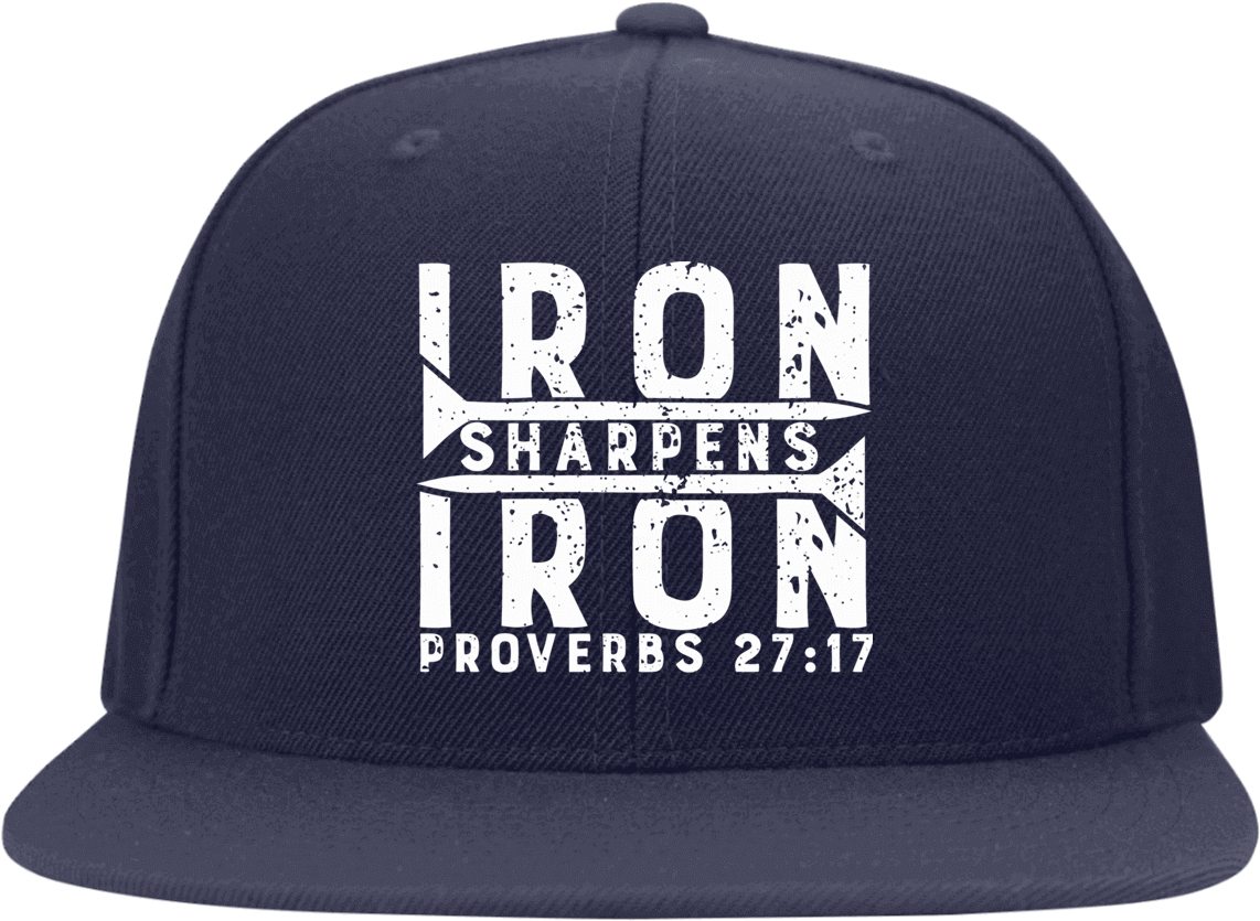 Iron Sharpens Iron Proverbs Cap PNG