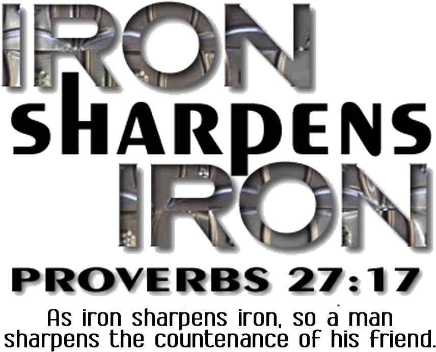 Iron Sharpens Iron Proverbs2717 PNG